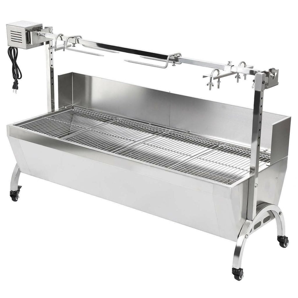 LarSpit Roaster Rotisserie Pig Lamb Roast BBQ Picnic Outdoor Cooker 46''