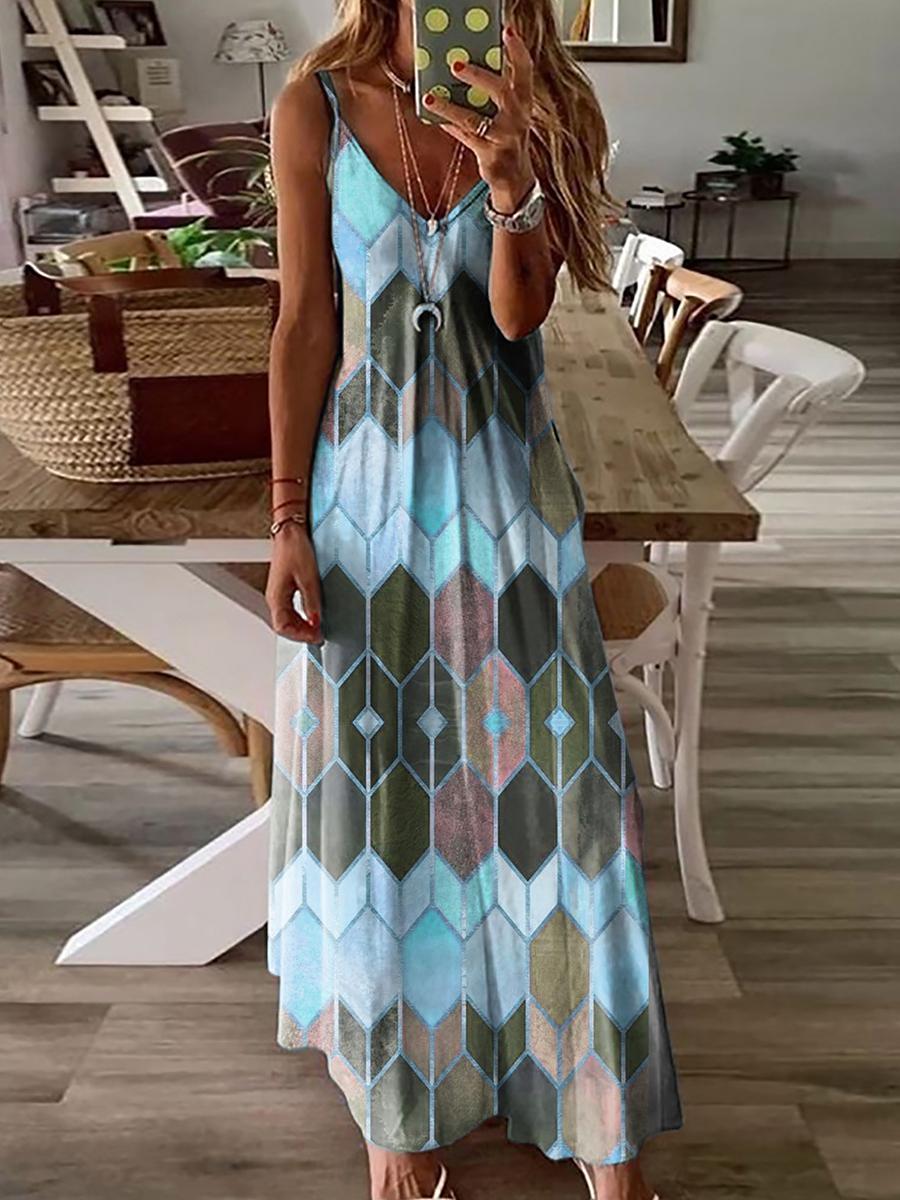Summer Casual Printed Dress
