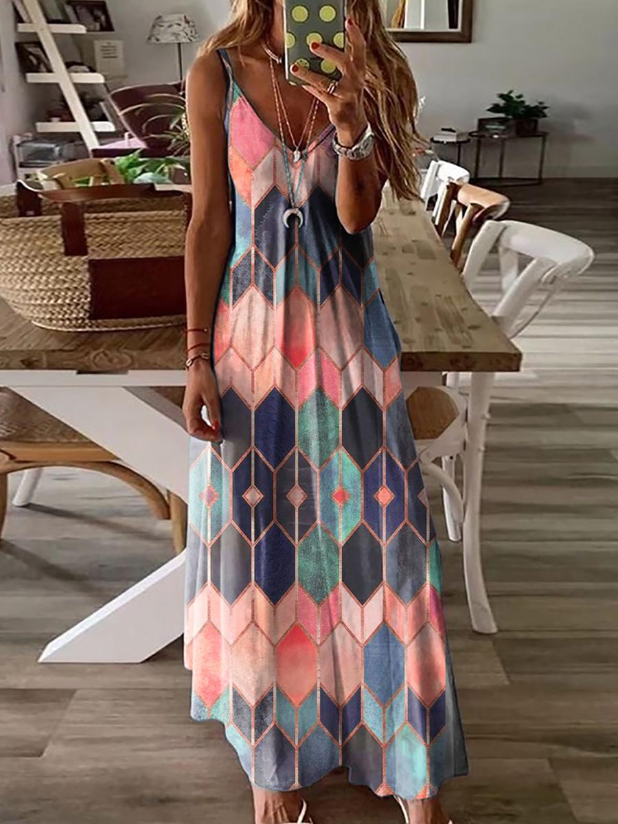 Summer Casual Printed Dress