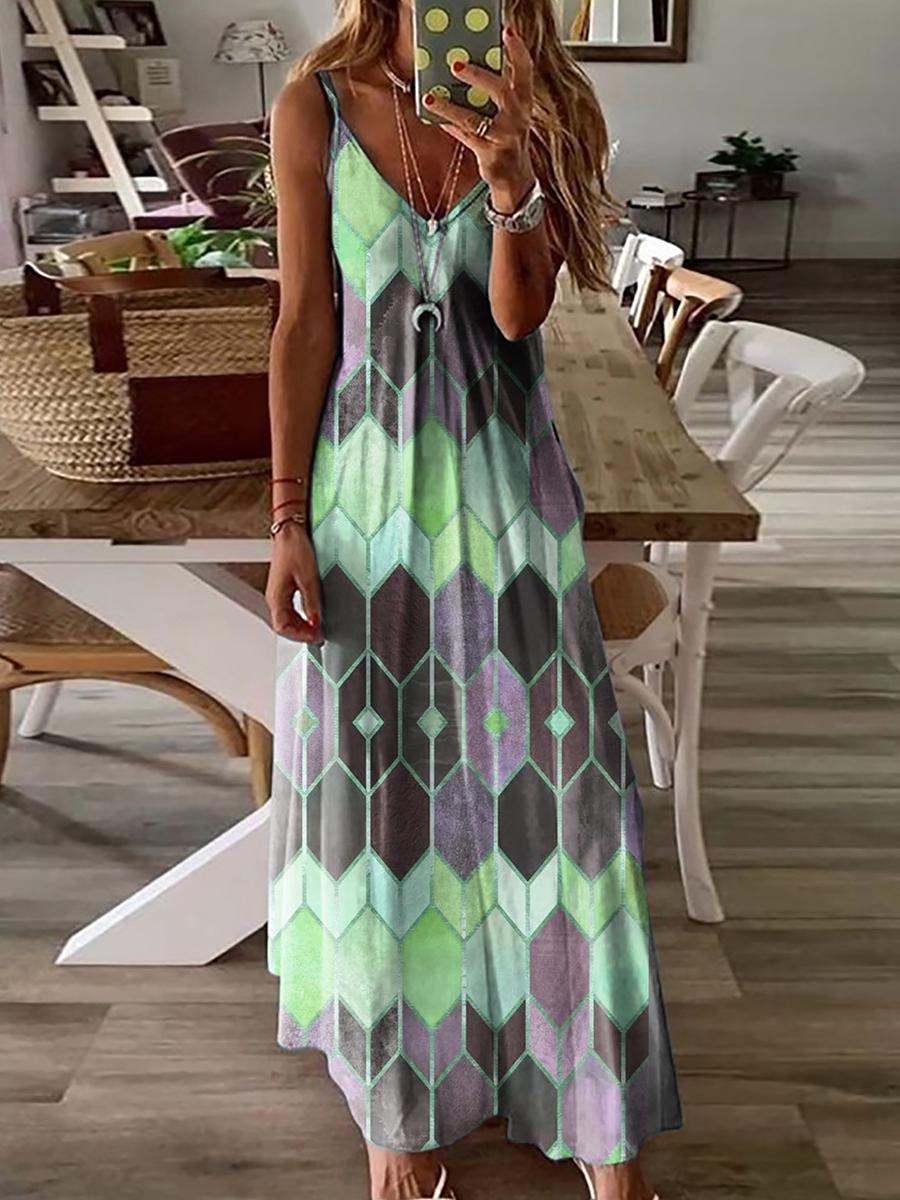 Summer Casual Printed Dress
