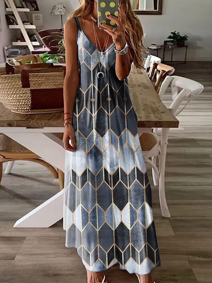 Summer Casual Printed Dress