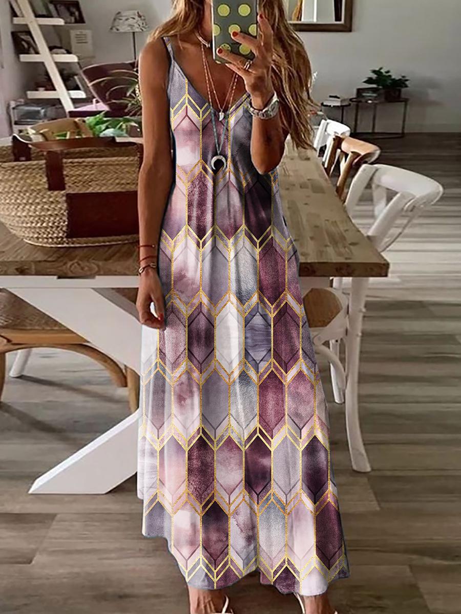 Summer Casual Printed Dress