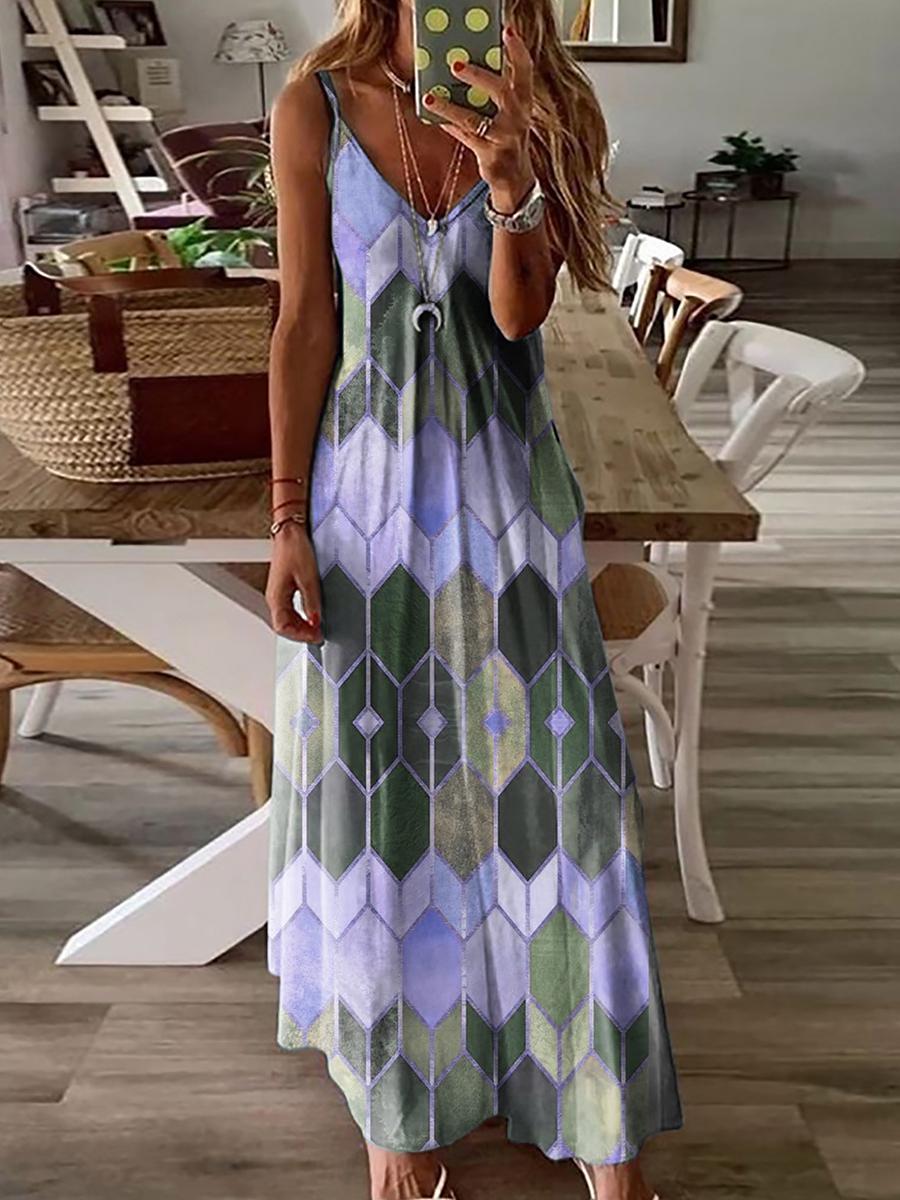 Summer Casual Printed Dress
