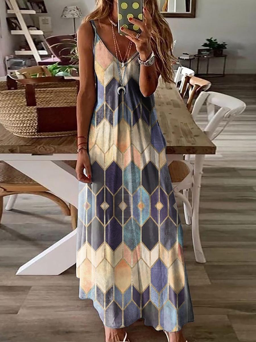 Summer Casual Printed Dress