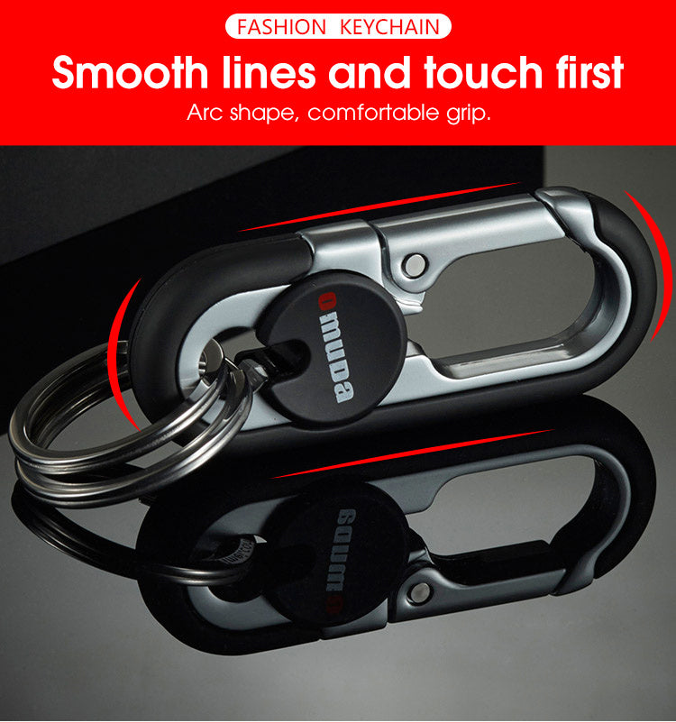 Upgrade Your Style with This High-Grade Metal Alloy Car Key Chain - Perfect for Men's Waist Hanging!