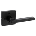 Halifax Square Matte Black Privacy Bed/Bath Door Lever