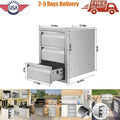 BBQ Access Door Triple Drawer 14x20.5x23" Combo Outdoor Kitchen Flush Mount