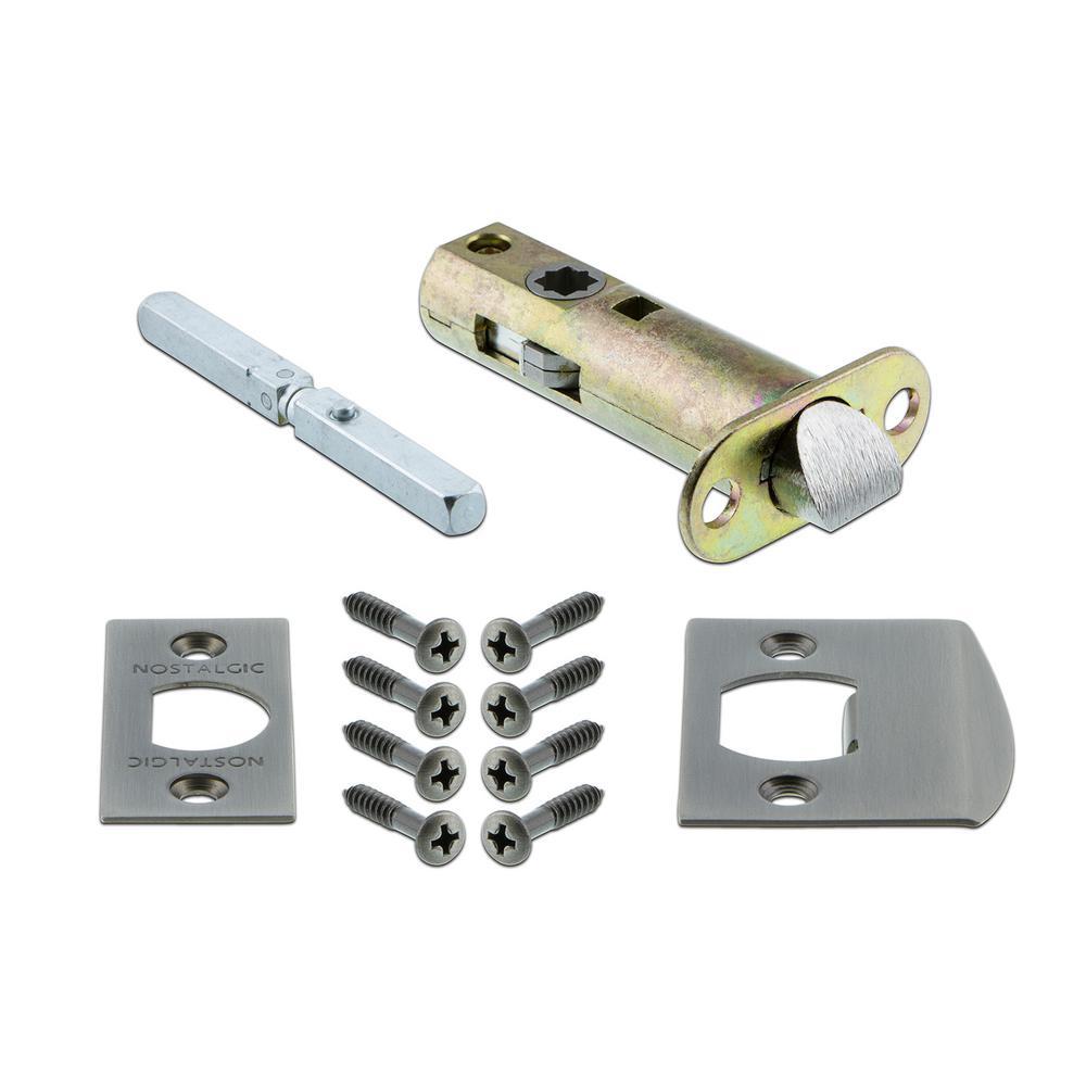 York Plate 2-3/4 in. Backset Antique Pewter PassaHall/Closet Waldorf Door Knob