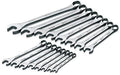 SK Professional Tools 86223 16-Piece 12-Point Metric Combination Wrench Set - SuperKrome Finish, Set of 16 Chrome Wrenches Made in USA