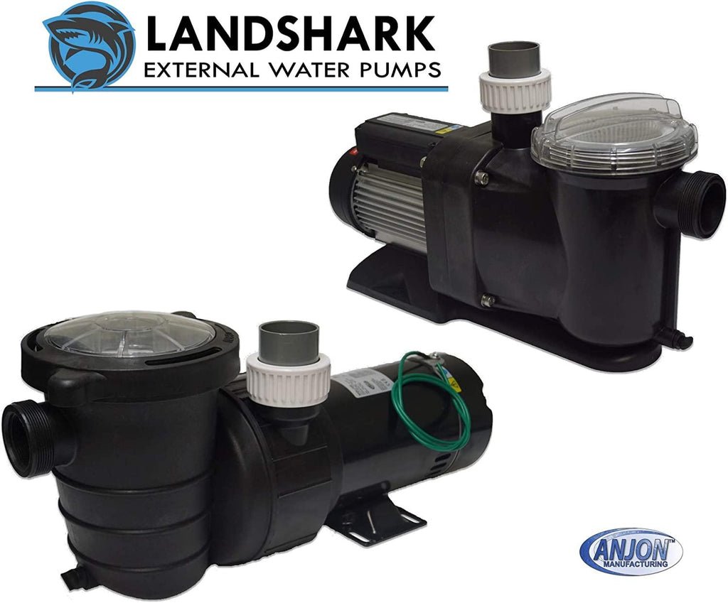 Landshark LS3000 High Efficiency 1/2 Horsepower External Water Pump. 3,300 Gallons Per Hour Maximum Flow Rate
