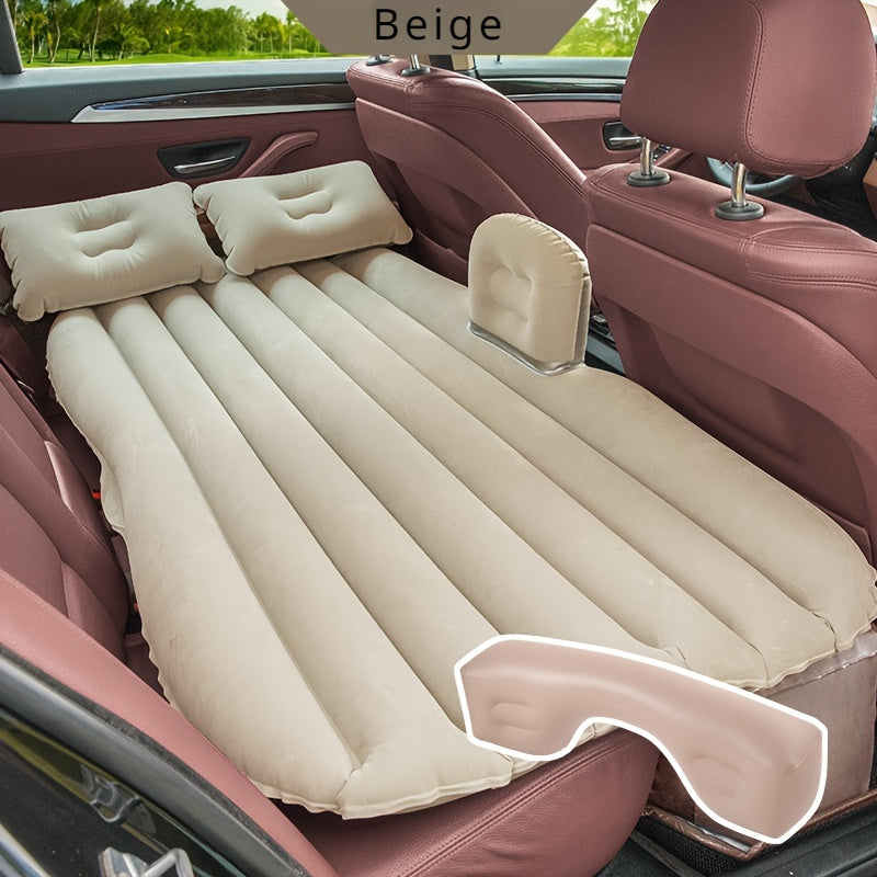 Travel in Comfort Anywhere: Car Air Mattress With Pillow &amp; Electric Pump!