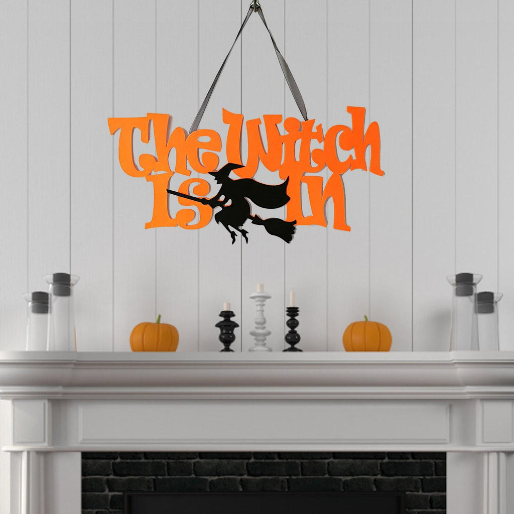Mnycxen Halloween Witch Decoration Holiday Pendant Party Ghost Funny Decoration Props
