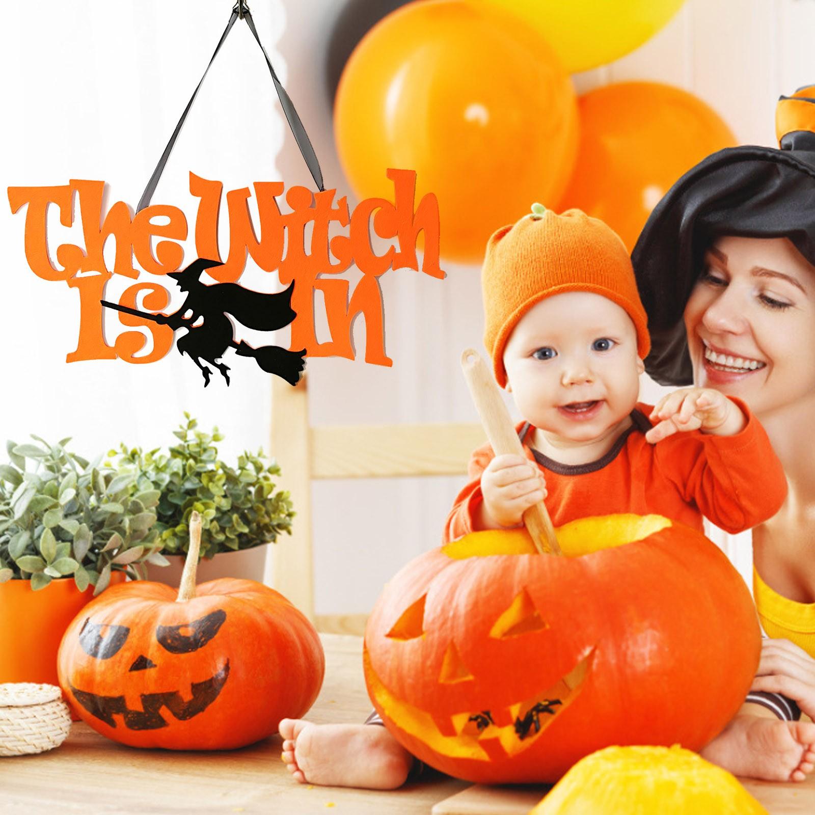 Mnycxen Halloween Witch Decoration Holiday Pendant Party Ghost Funny Decoration Props