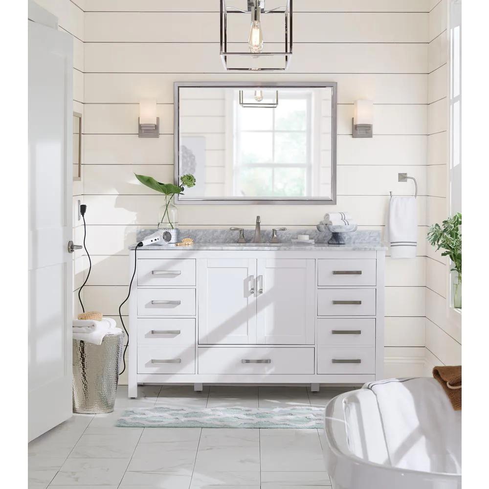 Delta Satin Chrome Exterior Combo Pack Door Knob Featuring SmartKey Security
