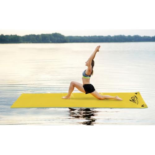 9 X 6 Ft Floating Water Mat Foam Pad Lake Floats Lily Pad, 3-Layer Xpe Water Pad With StoraStraps For Adults Outdoor Water Activities