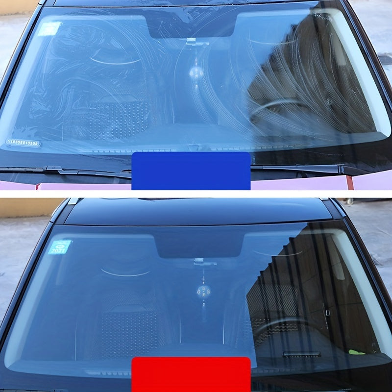 Easily Remove Car Glass Oil Film With Wash-Wipes - No Windshield Decontamination Needed!
