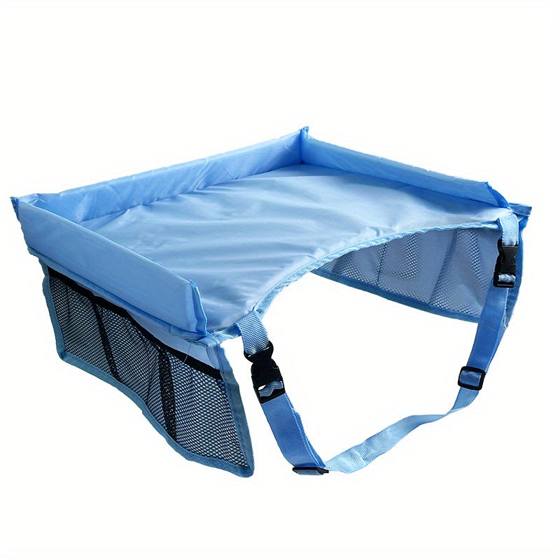 Road Trip Essentials Travel Tray,  For Car Seats LarActivity Lap Tray Table Pocket Organizer Loved By Toddlers