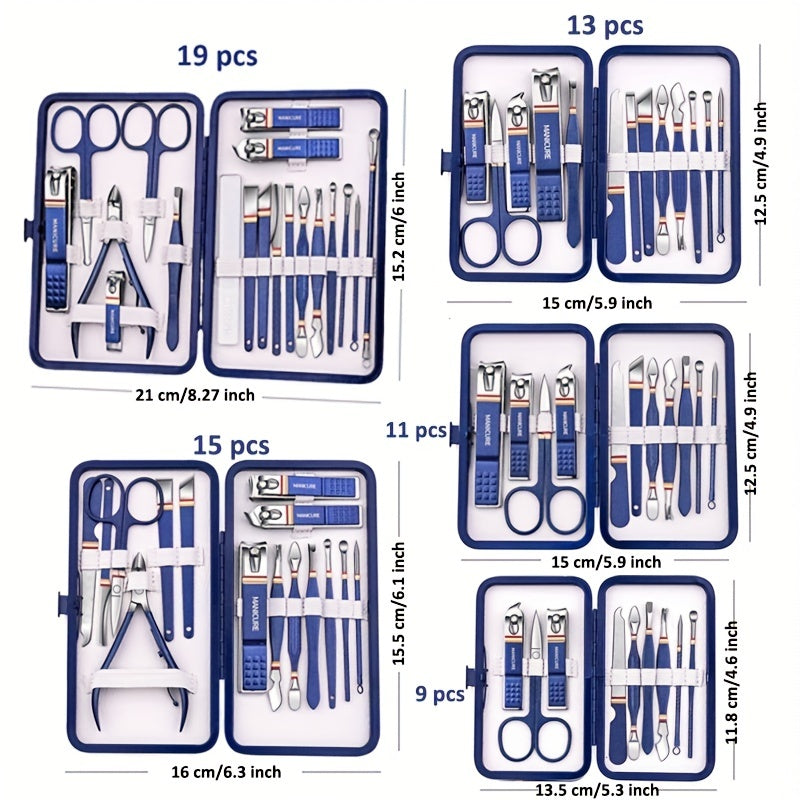 Manicure Set,  Steel Toe Finger Nail Clipper Nail Files Nail Cutter, Personal Care Tools, For Men Women