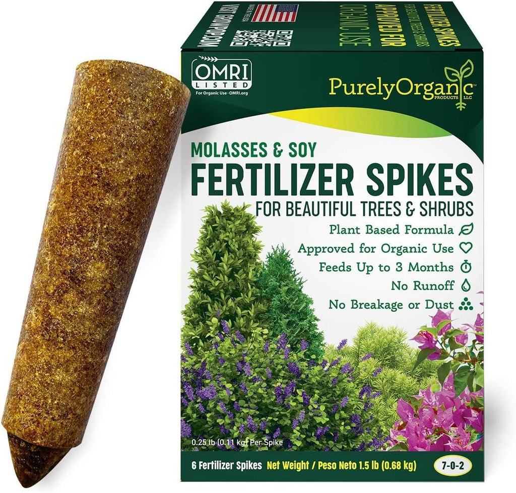 Purely Organic Tree & Shrub Fertilizer Plant Food Spikes (Case of 72 Spikes - 18 Lbs)