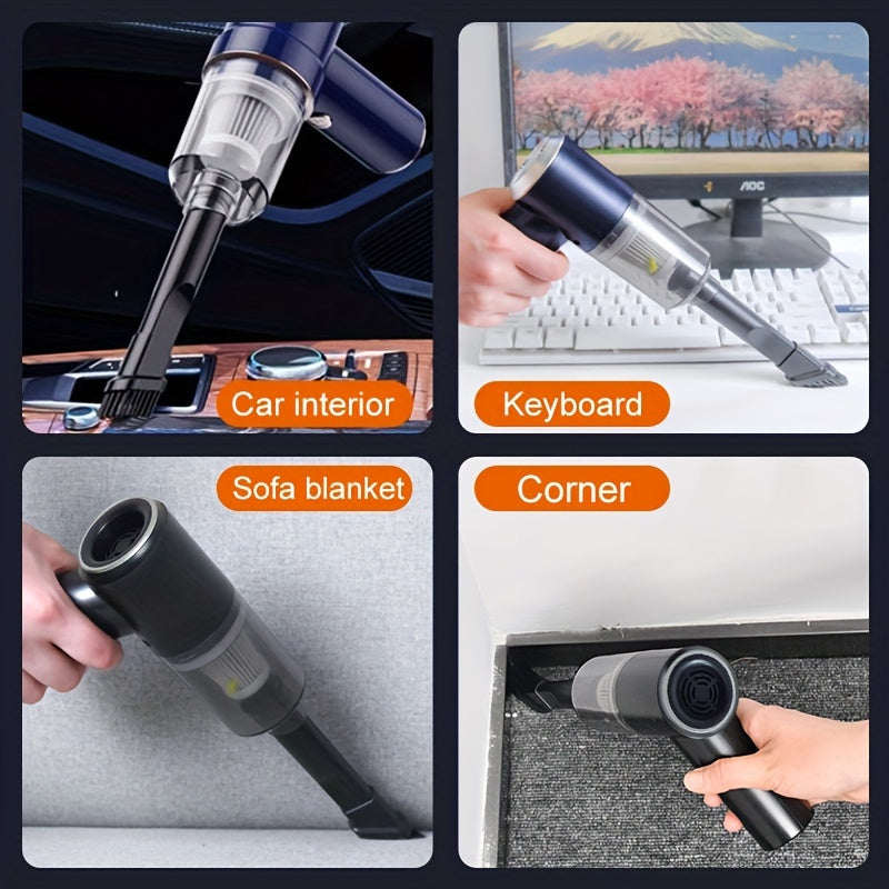 2-in-1 Suction Blowing Dual-purpose Wireless Car Vacuum Cleaner With -in Charging Base Portable Handheld Electric Cleaning Vacuum Cleaner