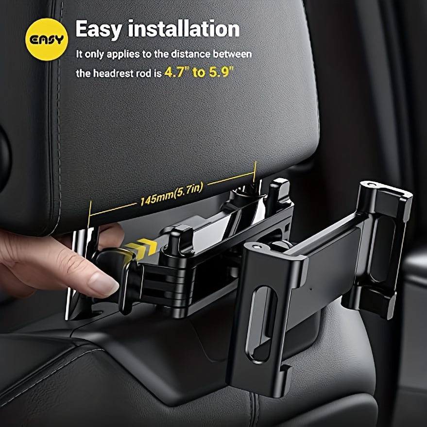 Car Tablet Holder, Headrest Tablet Mount Headrest Stand Cradle Compatible With Devices For IPad Air Mini, Other 4.7-12.9" Cell Phones And Tablets
