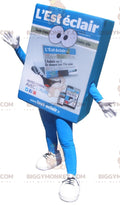 Magazine Newspaper BIGGYMONKEYMascot Costume. BIGGYMONKEYEast Lightning Mascot Costume