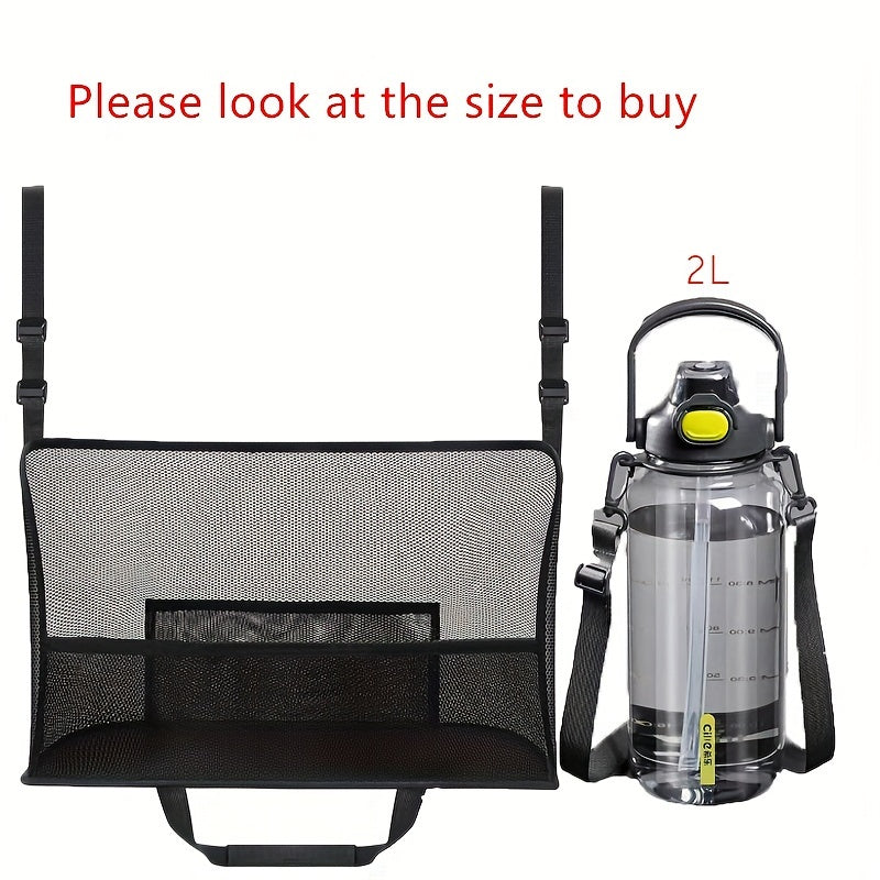 LarCapacity Car Seat Mesh Bag, Dog Bag Between Handbag Purse Clip Bag Organizer StoraPet Net Back Seat
