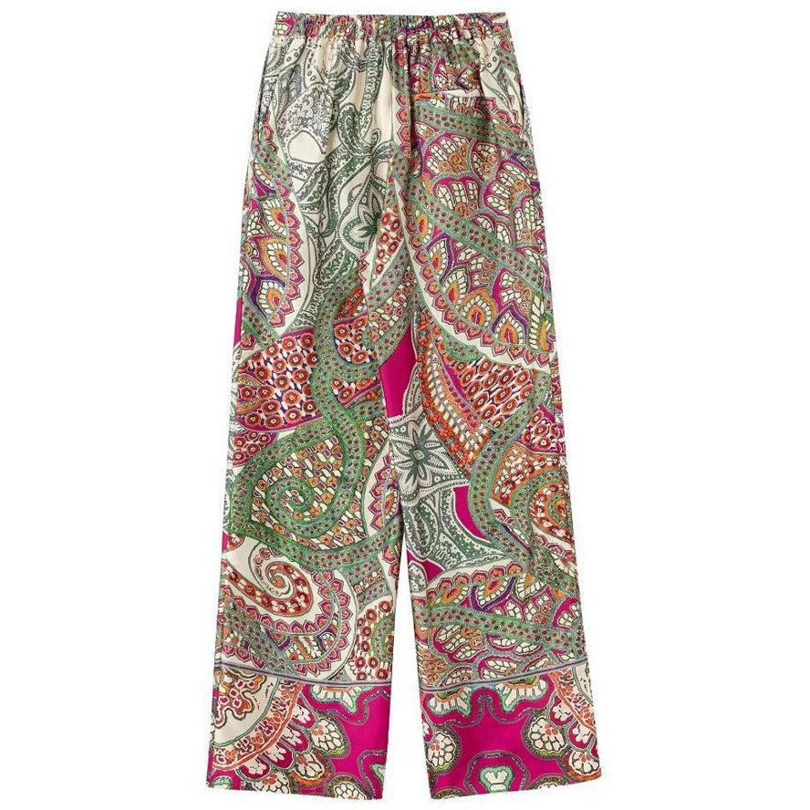 boho wide leg baggy pants