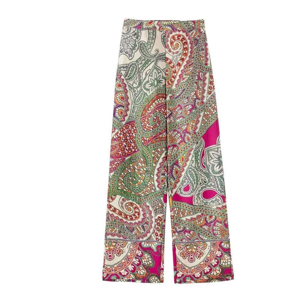 boho wide leg baggy pants