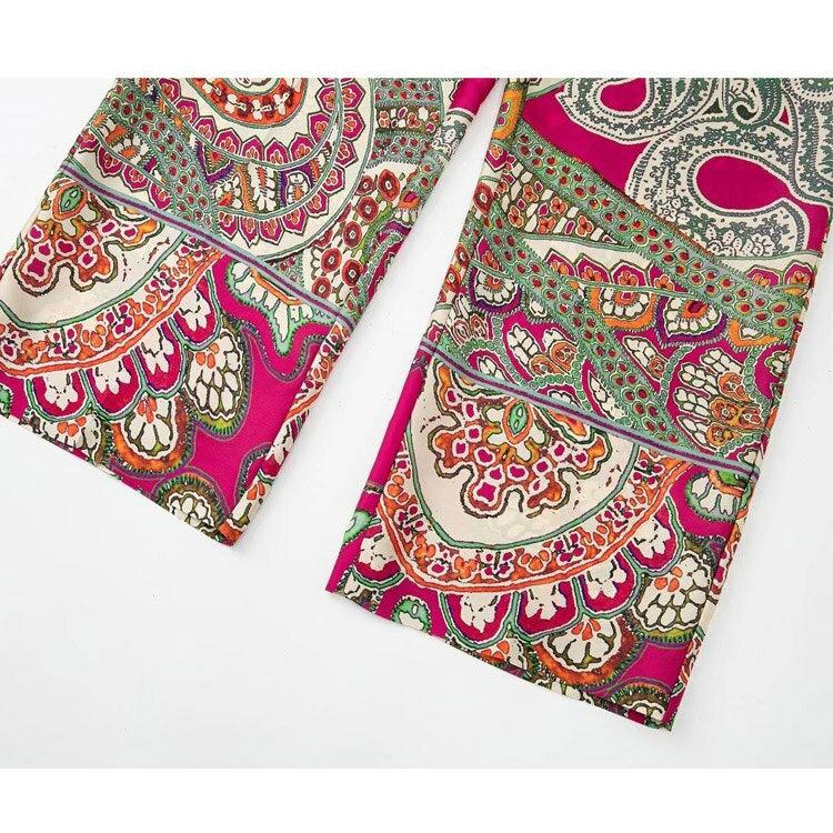 boho wide leg baggy pants