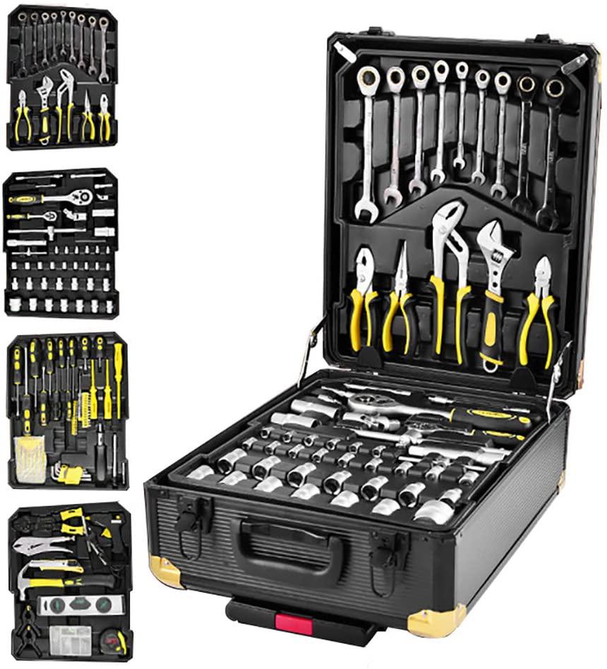 Tool Kit for Home,186 in 1 Screwdriver Set,Home Repair Basic Tool Kit Sets,General Household Hand Tool Kit Tie Rod Type Toolbox, Mechanics Tool Set Socket Auto Repair Tool