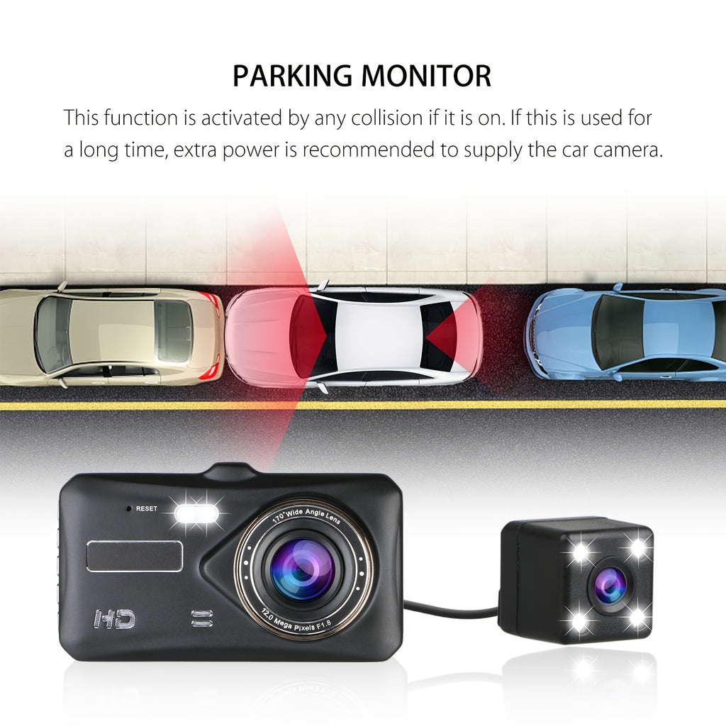 Dash Cam Front And Rear Camera CAR DVR Car Video Recorder Vehicle Black Box FULL HD 1080P Night Vision Driver Recorder
