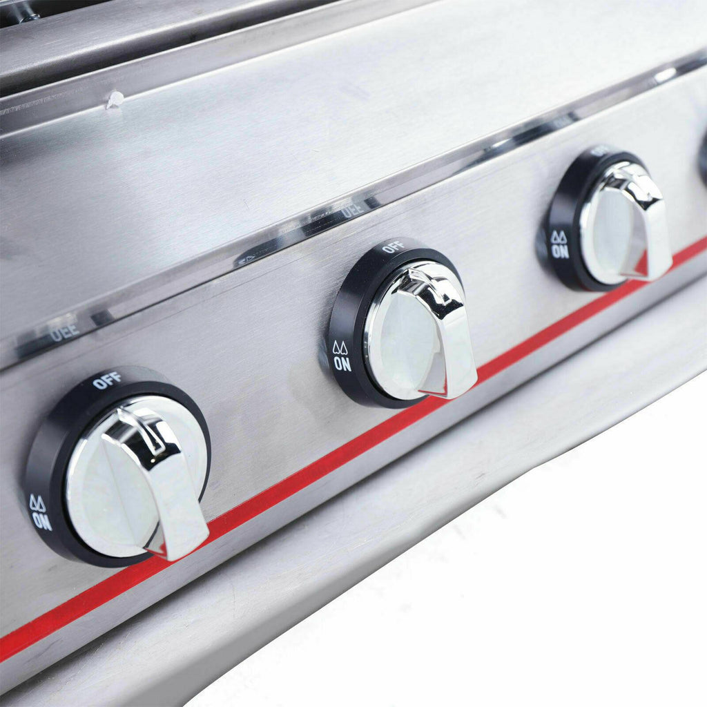 Commercial Lpg Gas Bbq Grill With 8 Burners Portable Gas Barbecues Griddle