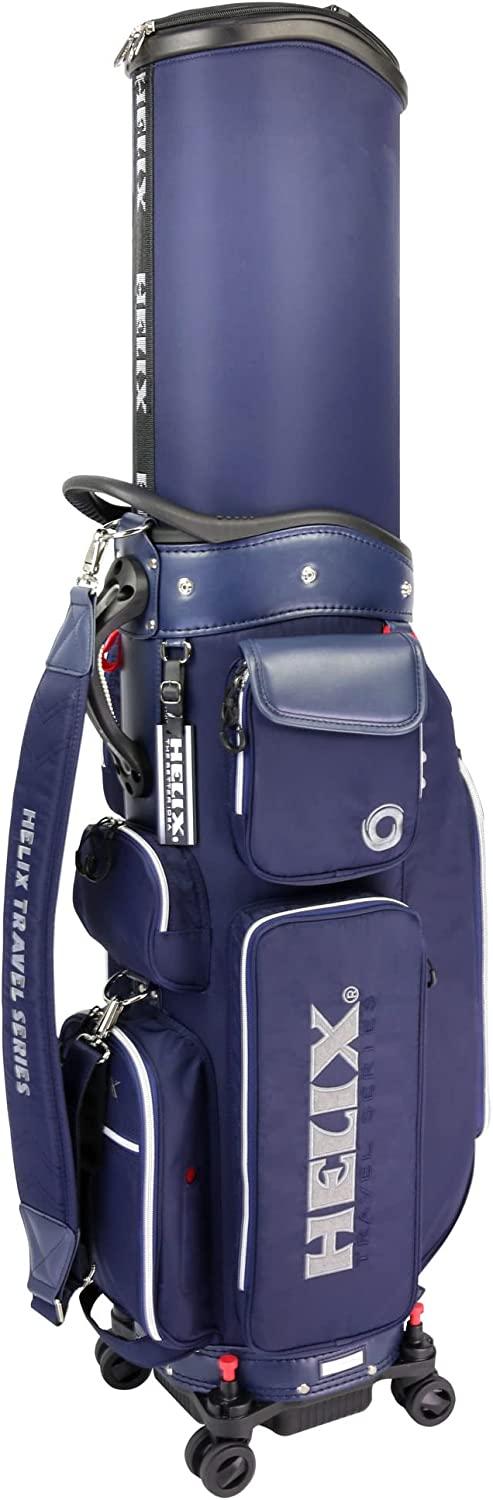HELIX-Golf Golf Cart Bag, Easy to Carry, Retractable Golf Club Cart Bag with LocWheels Chassis and Latest Integrated Handgrip.