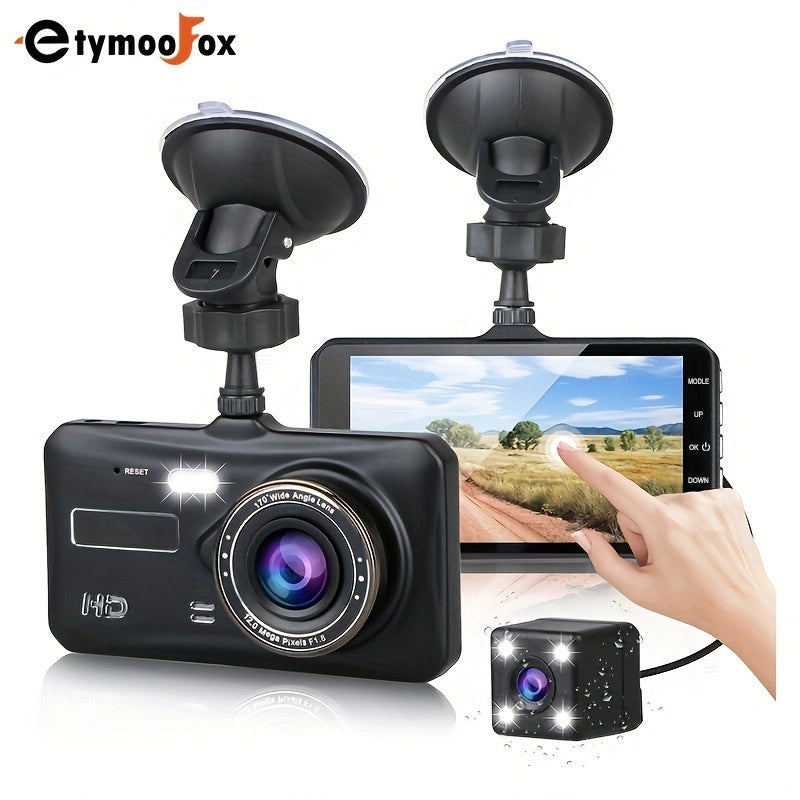 Dash Cam Front And Rear Camera CAR DVR Car Video Recorder Vehicle Black Box FULL HD 1080P Night Vision Driver Recorder