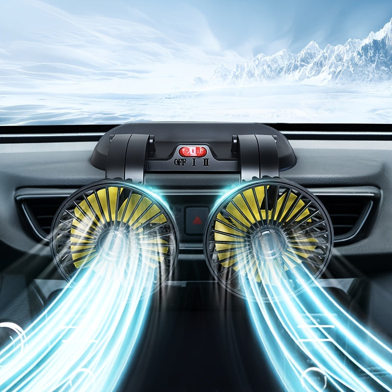 Stay Cool This Summer: Get the Multi-Functional Car Mini Double-Headed Fan!