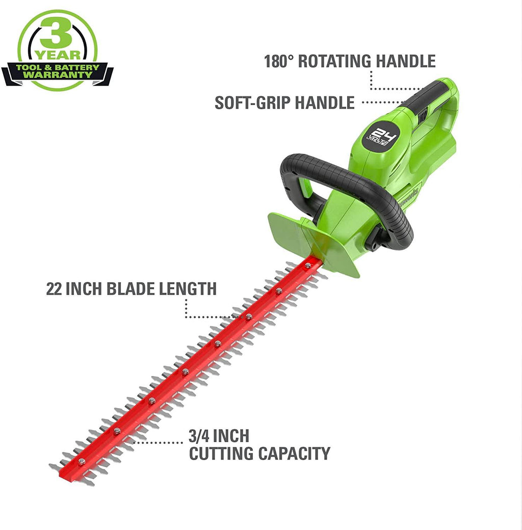 Greenworks 48V 14" Brushless Cordless Electric Lawn Mower, Leaf Blower, String Trimmer, Hedge Trimmer, Work Light, Fan, (2) 4.0Ah Batteries and Rapid Charger