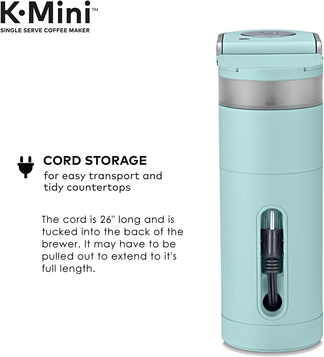 Keurig K-Mini Single Serve Coffee Maker, Oasis