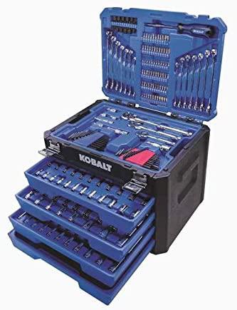 Kobalt 286-Piece Standard (SAE) and Metric Combination Polished Chrome Mechanics Tool Set
