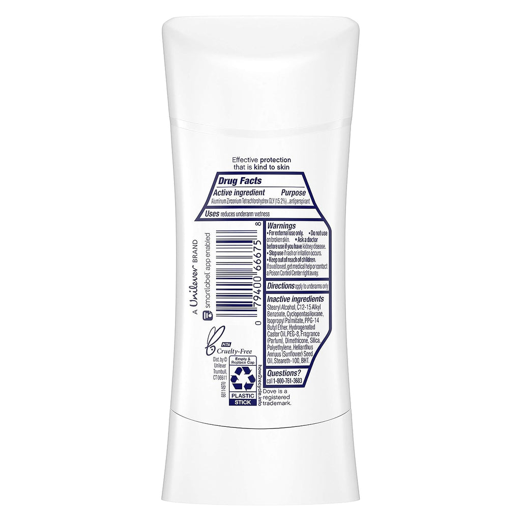 Dove Advanced Care Antiperspirant Deodorant Stick for Women, Lavender Fresh, for 48 Hour Protection And Soft And Comfortable Underarms, 2.6 oz