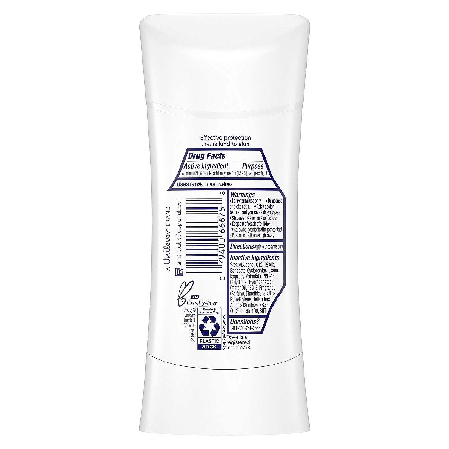 Dove Advanced Care Antiperspirant Deodorant Stick for Women, Lavender Fresh, for 48 Hour Protection And Soft And Comfortable Underarms, 2.6 oz