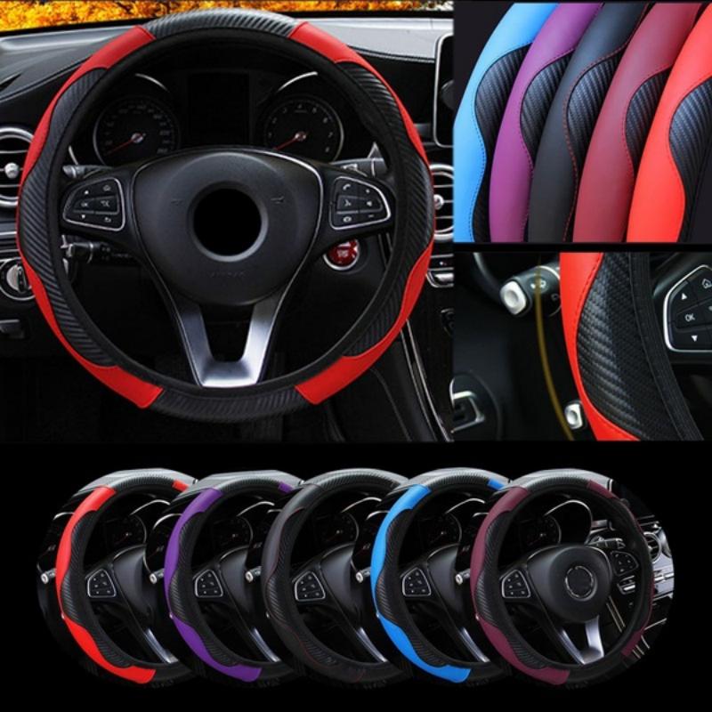1pc Car Steering Wheel Cover, Universal 15 Inch Anti-Slip Car Steering Wheel Protector Cover Car Decor Accessories, No Inner Ring