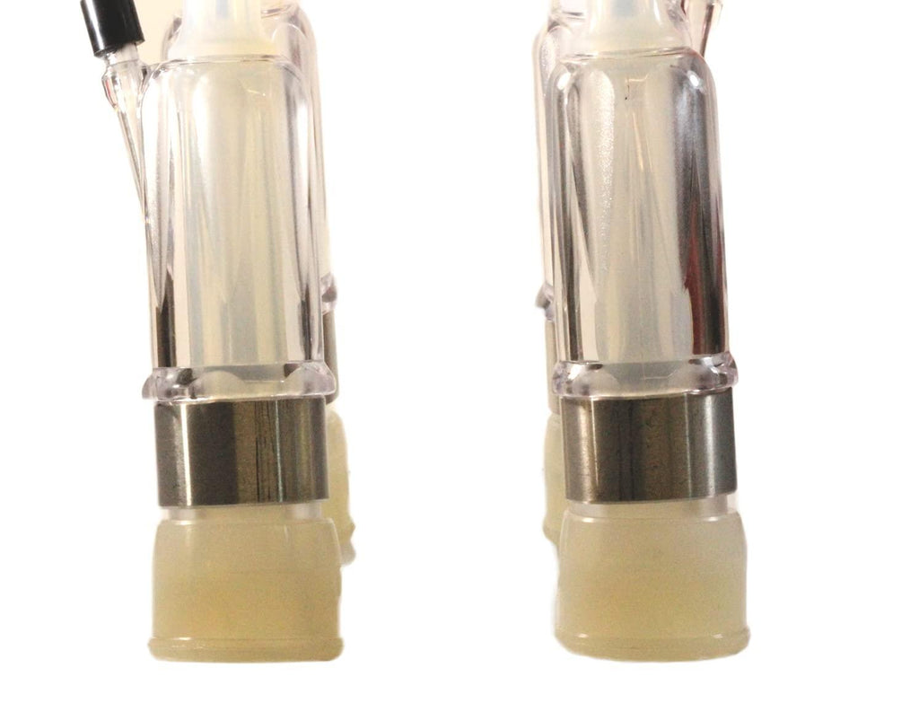 Melasty Cow MilCluster 200cc with Soft Silicone Liners and Clear Acrylic Shells That Allows You to See The Pulsation Rhythm in The Liners. (Medium Teat Cow)