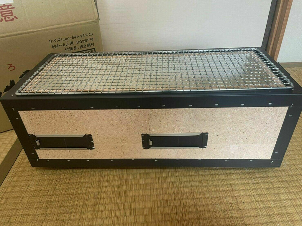 NEW!Yakitori BBQ Diatomite Charcoal Grill Barbecue Konro 54 x 23cm BQ8WF Japan