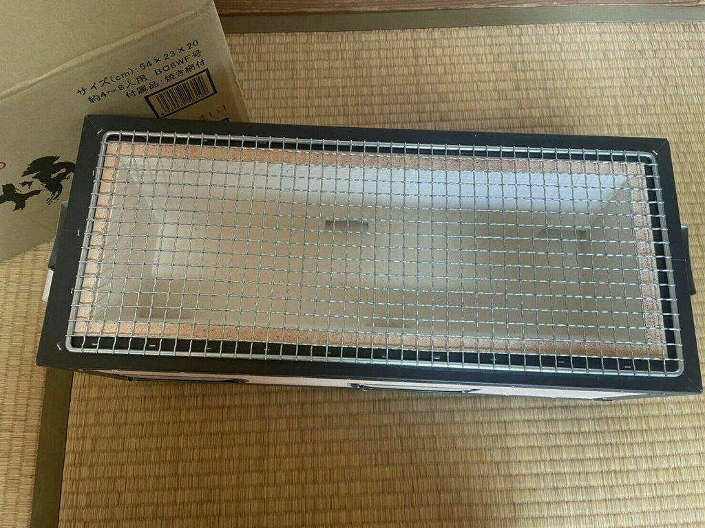 NEW!Yakitori BBQ Diatomite Charcoal Grill Barbecue Konro 54 x 23cm BQ8WF Japan