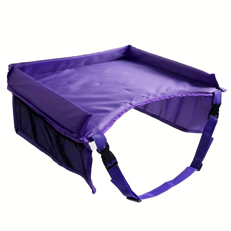 Road Trip Essentials Travel Tray,  For Car Seats LarActivity Lap Tray Table Pocket Organizer Loved By Toddlers