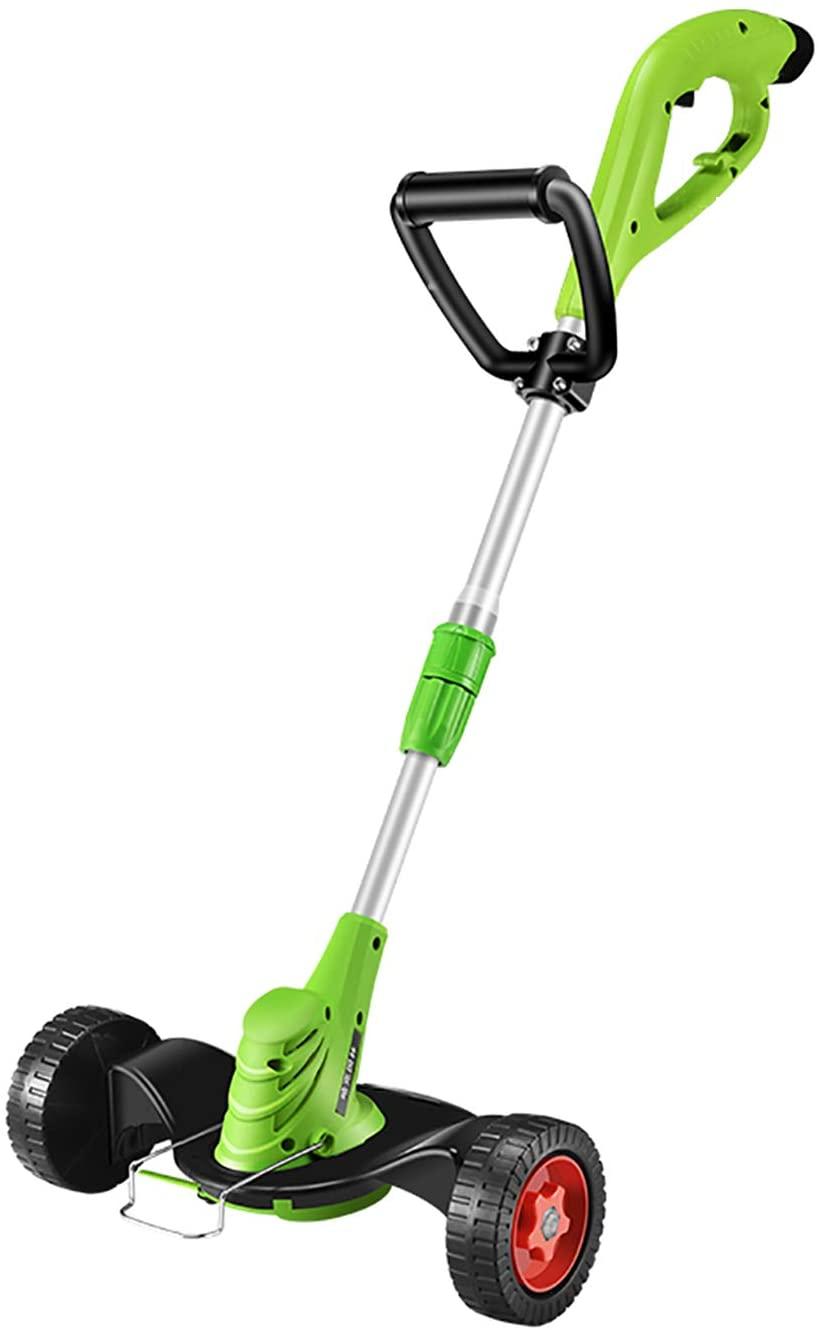 PEIHAN Hand-held Hand Push Dual-use Lightweight Lawn Edger,Powerful Electric Strimmer Household Lawn Mower Telescopic for Tree Branch Hedges DIY Lawn Garden Care Tool,Green