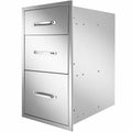 Outdoor Kitchen Drawers 18x21x21 Inch BBQ  Steel Triple Drawers,New