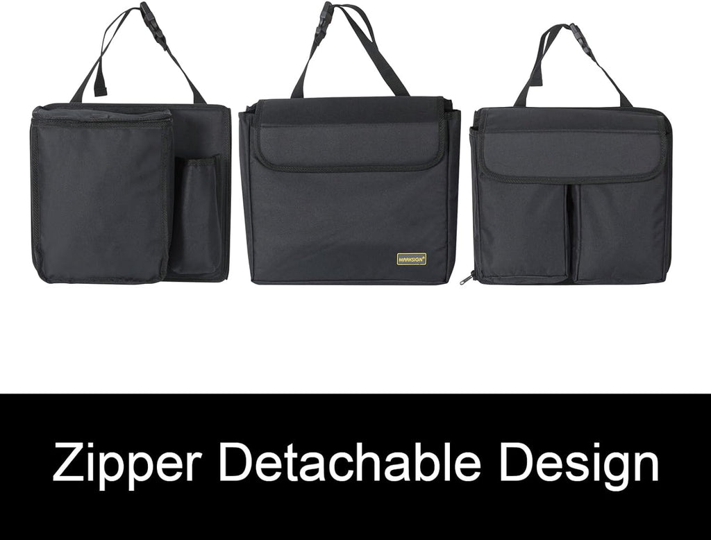 MARKSIGN Deluxe Trunk and Backseat Organizer for Medium or large size SUVs &amp; RVs, Detachable Storage Modules with Built-in Cooler, Patent Pending