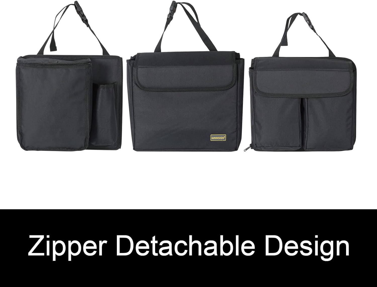 MARKSIGN Deluxe Trunk and Backseat Organizer for Medium or large size SUVs &amp; RVs, Detachable Storage Modules with Built-in Cooler, Patent Pending